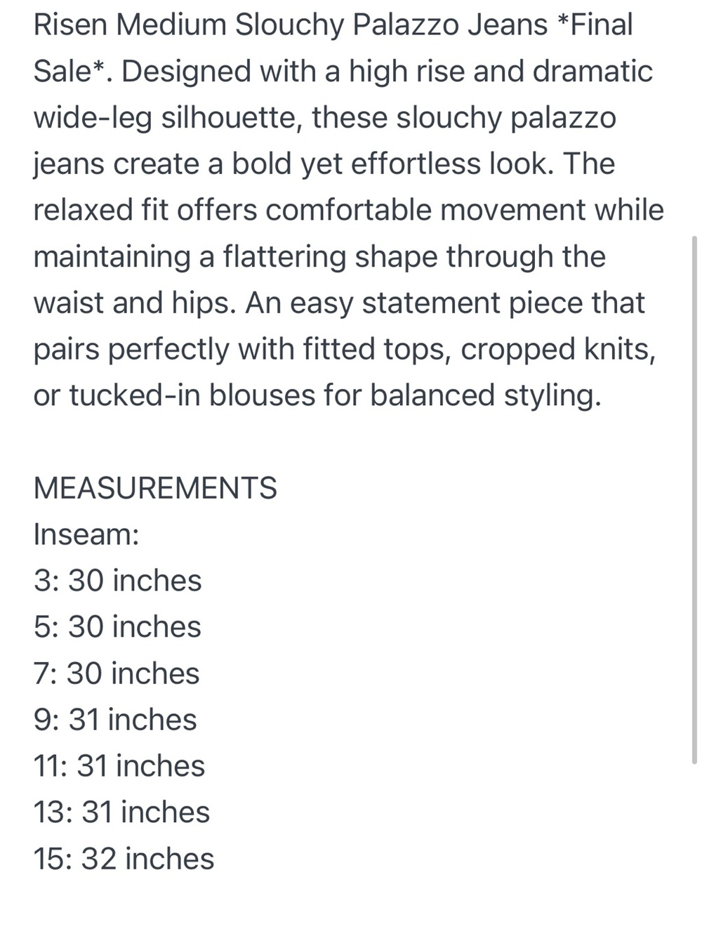 High-Rise Wide Leg Jeans in Deep Blue Wash - Picture 2 of 3